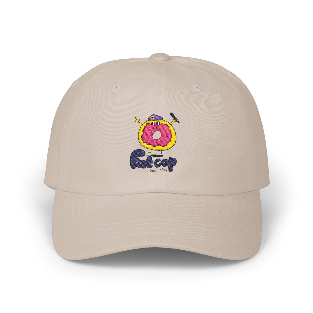 Dad Cap — Fun Donut 'Outcrop' Embroidered Cotton Hat