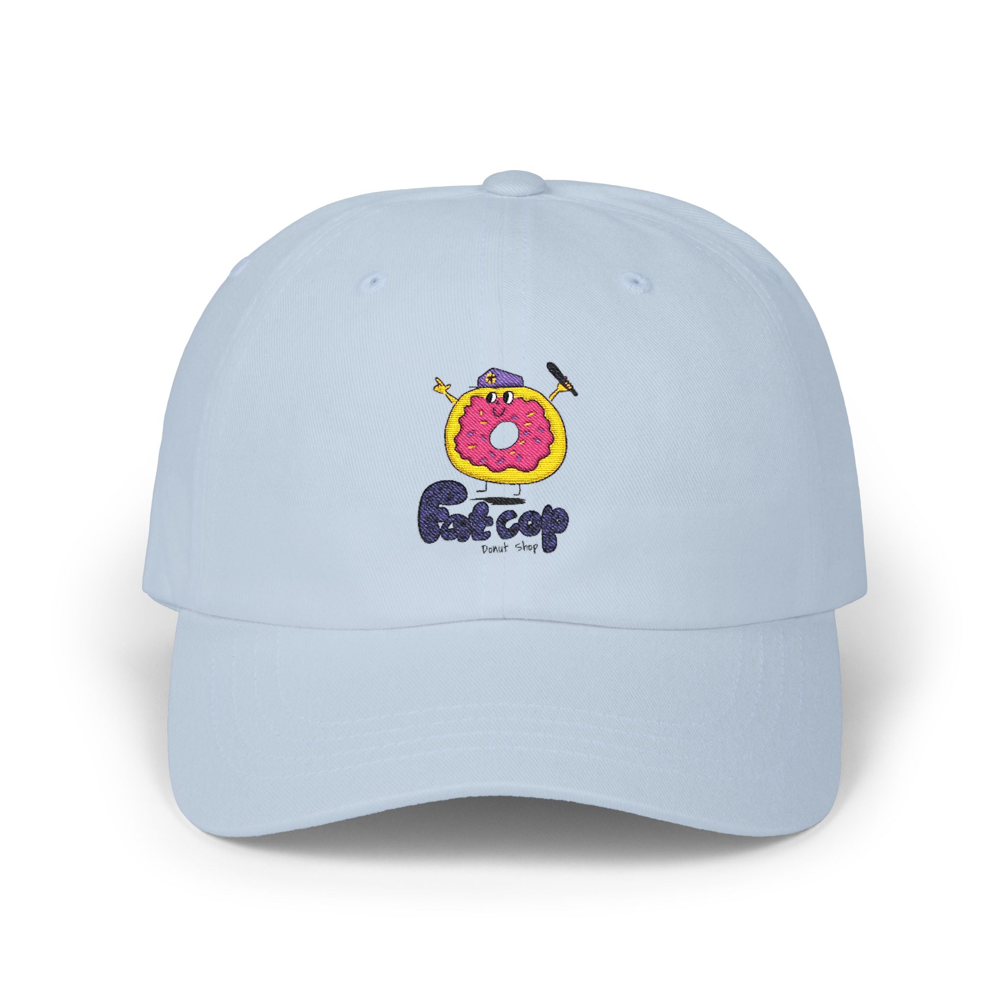 Dad Cap — Fun Donut 'Outcrop' Embroidered Cotton Hat