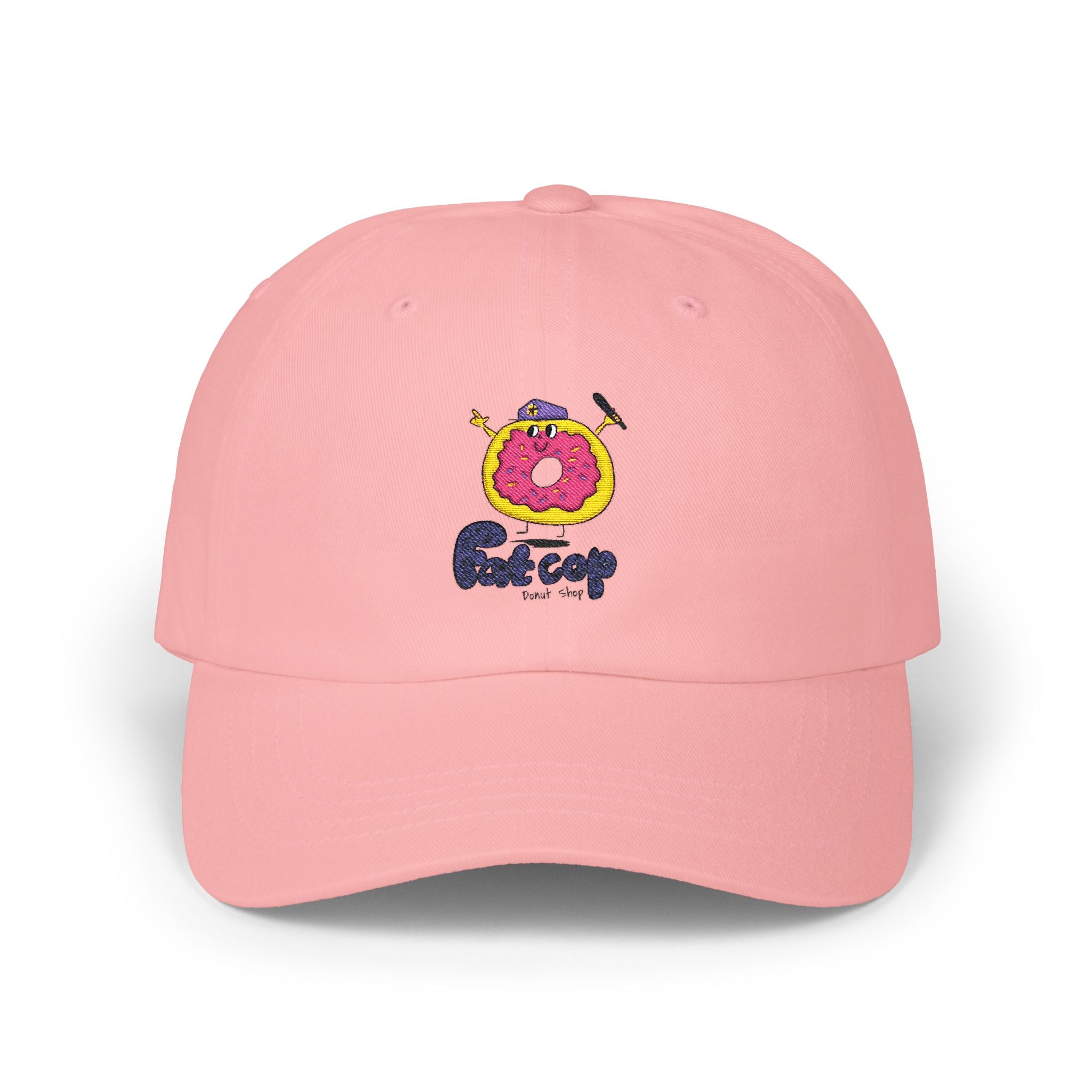 Dad Cap — Fun Donut 'Outcrop' Embroidered Cotton Hat