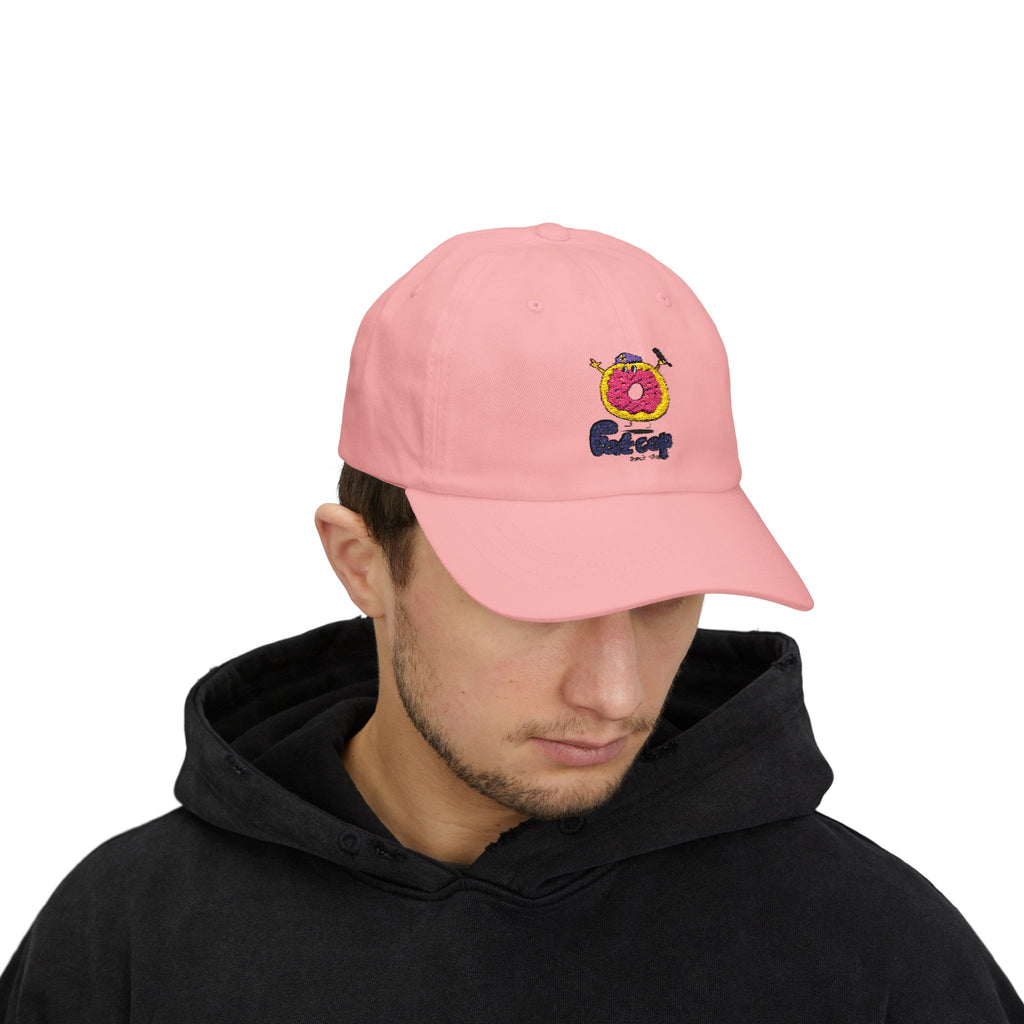 Dad Cap — Fun Donut 'Outcrop' Embroidered Cotton Hat
