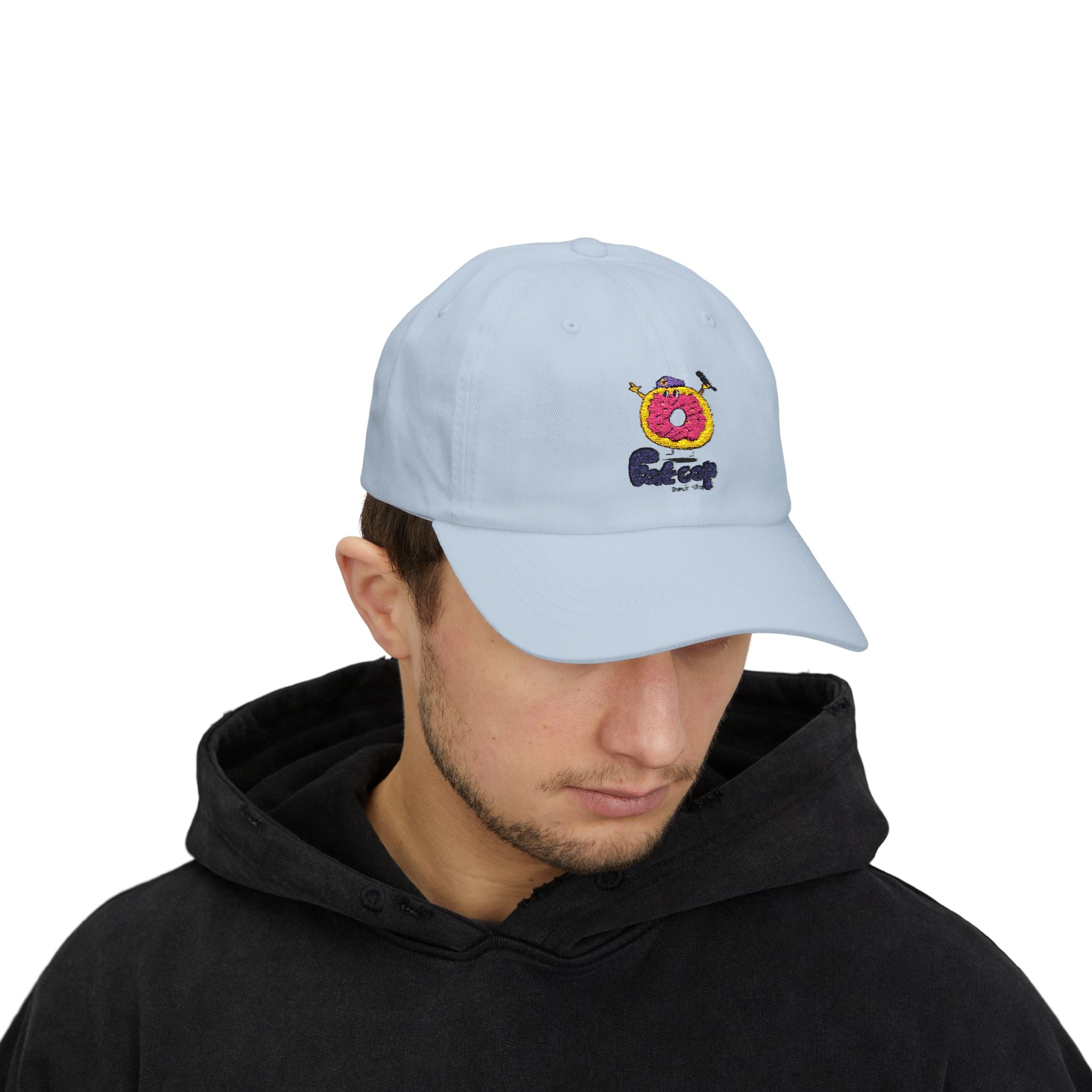 Dad Cap — Fun Donut 'Outcrop' Embroidered Cotton Hat