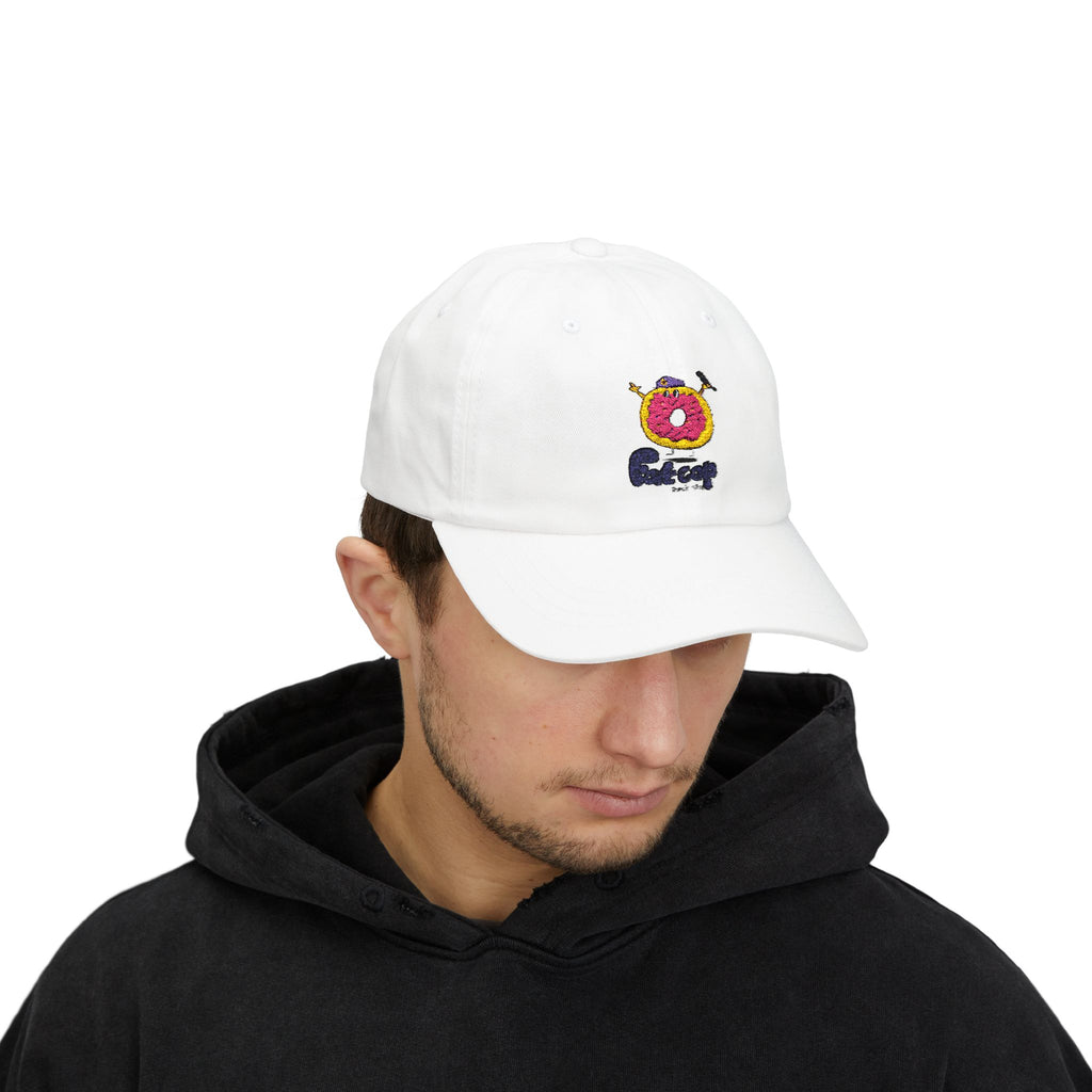 Dad Cap — Fun Donut 'Outcrop' Embroidered Cotton Hat