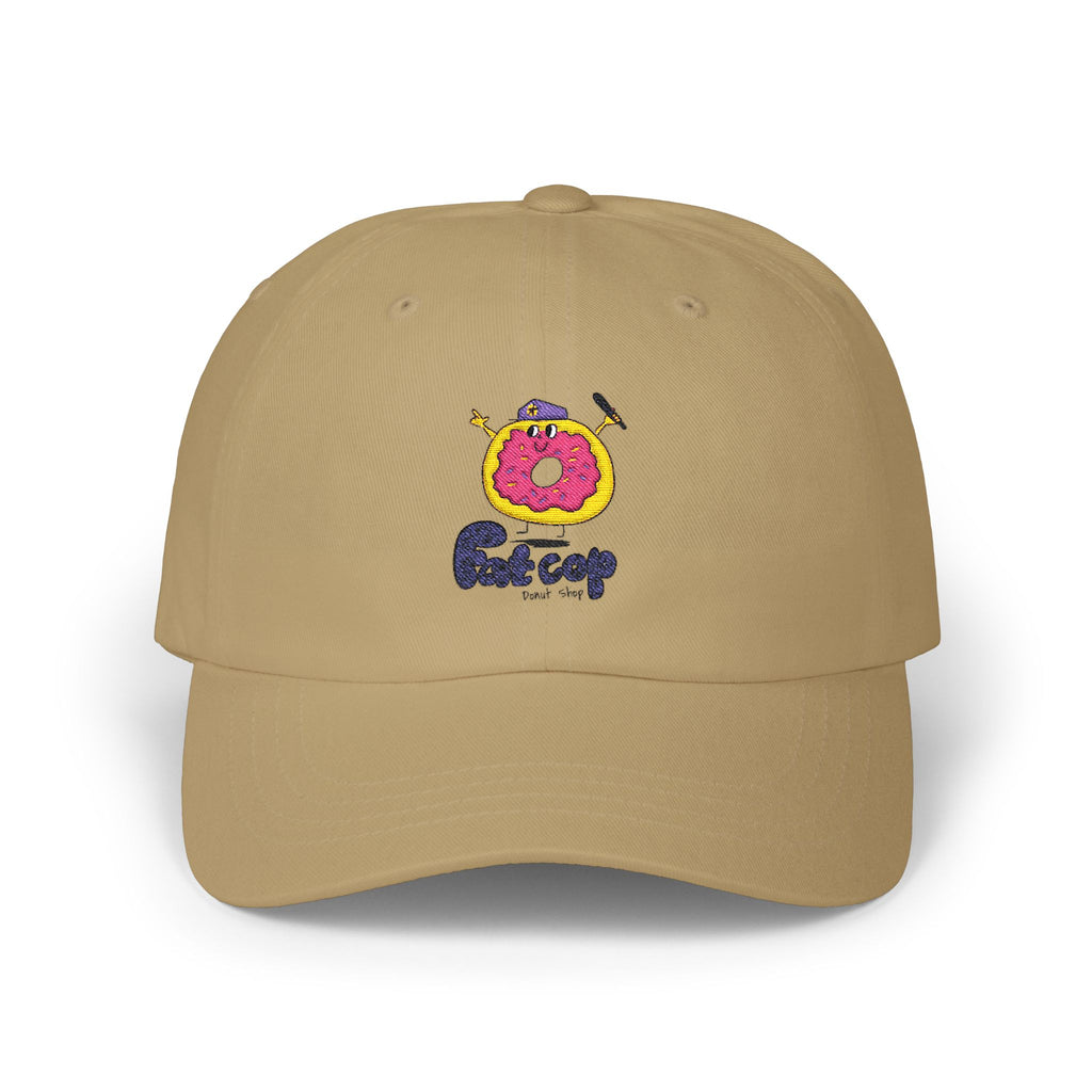 Dad Cap — Fun Donut 'Outcrop' Embroidered Cotton Hat
